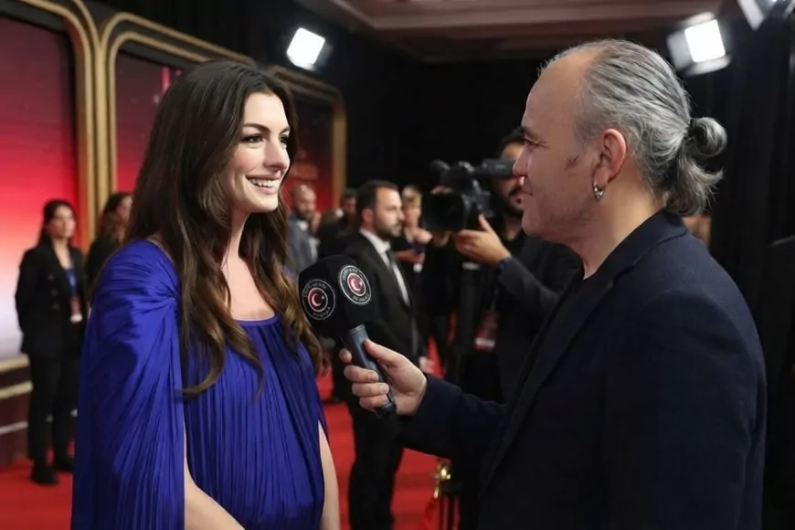 Ünlü Magazin Gazetecisi Habib Aytekin’den Anne Hathaway ile özel röportaj: Disney Legend Ödülü'nde duygusal anlar yaşandı