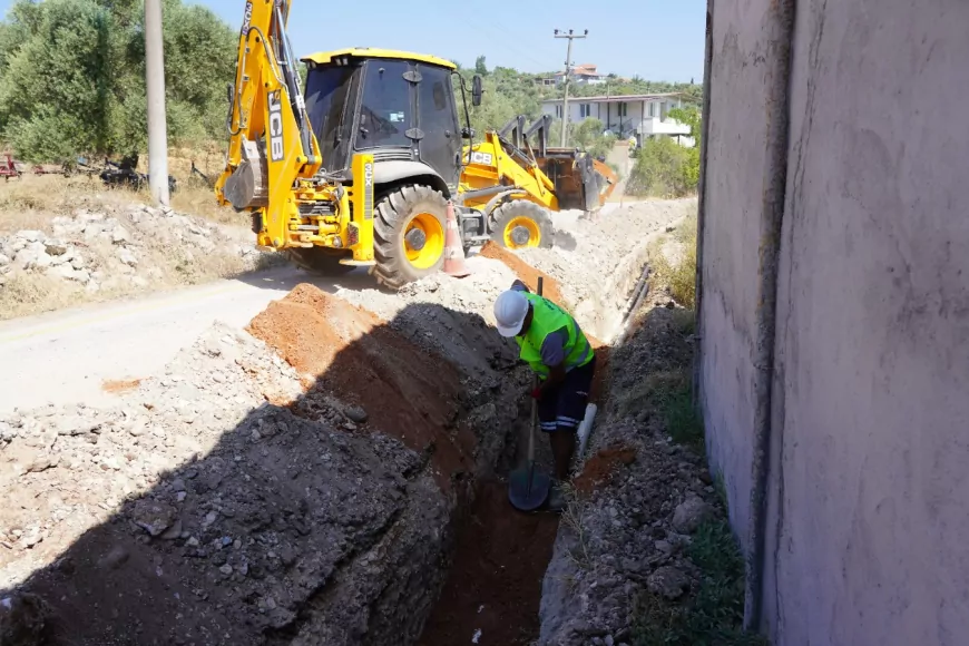 Muğla Büyükşehir Belediyesi Akyol’da 4 bin 500 metrelik yeni içme suyu hattıyla kireç ve kesinti sorununu çözüyor