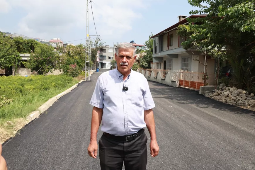 Samandağ Mağaracık Mahallesi’nde yollar yenileniyor, bin metrelik beton asfalt serimi tamamlandı