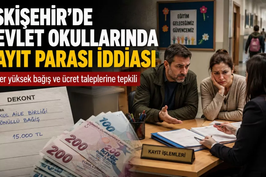 Eskişehir’de devlet okullarında “kayıt parası” tepkisi: Veliler 50 bin TL’ye varan ödeme istendiğini iddia etti