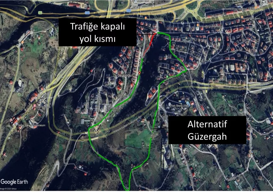 Trabzon Büyükşehir Belediyesi Güvelioğlu Caddesi'nde Yol Genişletme Çalışması Başlatıyor Trafik 15 Eylül'e Kadar Düzenlenecek