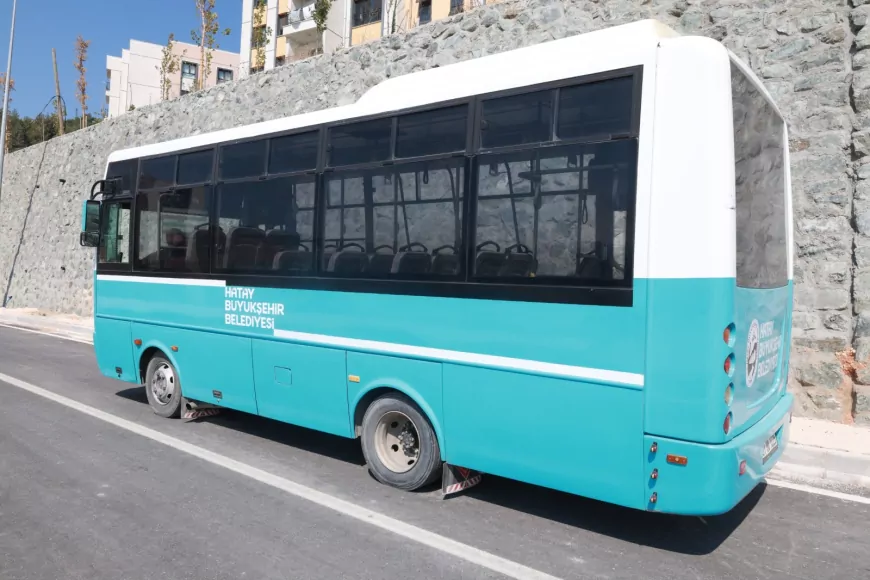 Hatay Büyükşehir Belediyesi Kisecik TOKİ Konutları İçin 104 Numaralı Toplu Ulaşım Hattını Hizmete Aldı