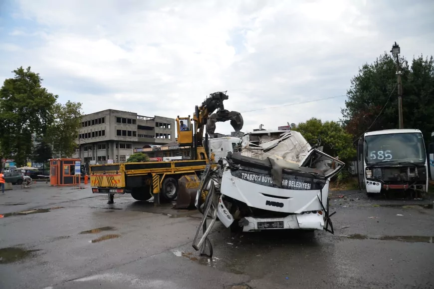 Trabzon Büyükşehir Belediyesi ekonomik ömrünü tamamlayan 37 aracı MKE'ye kazandırdı