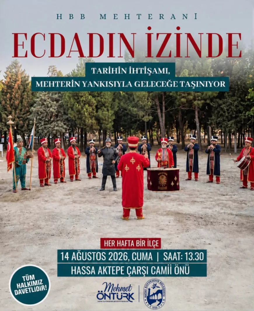 HBB Mehteran Takımı Hassa’da tarihî marşlarla vatandaşlarla buluşacak