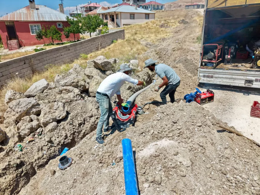 Seyrantepe Mahallesi’nde 1 kilometrelik yeni hatla 40 hanenin içme suyu sorunu çözüldü