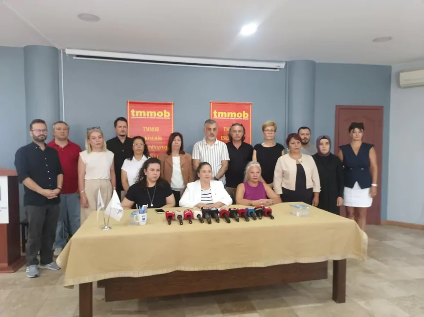 TMMOB Eskişehir İl Koordinasyon Kurulu Sekreteri Feride Betül Hacımusalar Yörükcü: “Deprem değil, ihmal öldürür”