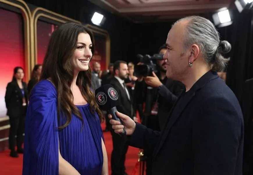 Ünlü magazinci Habib Aytekin’den Anne Hathaway ile özel röportaj: Disney Legend Ödülü’nde gözyaşlarını tutamadı