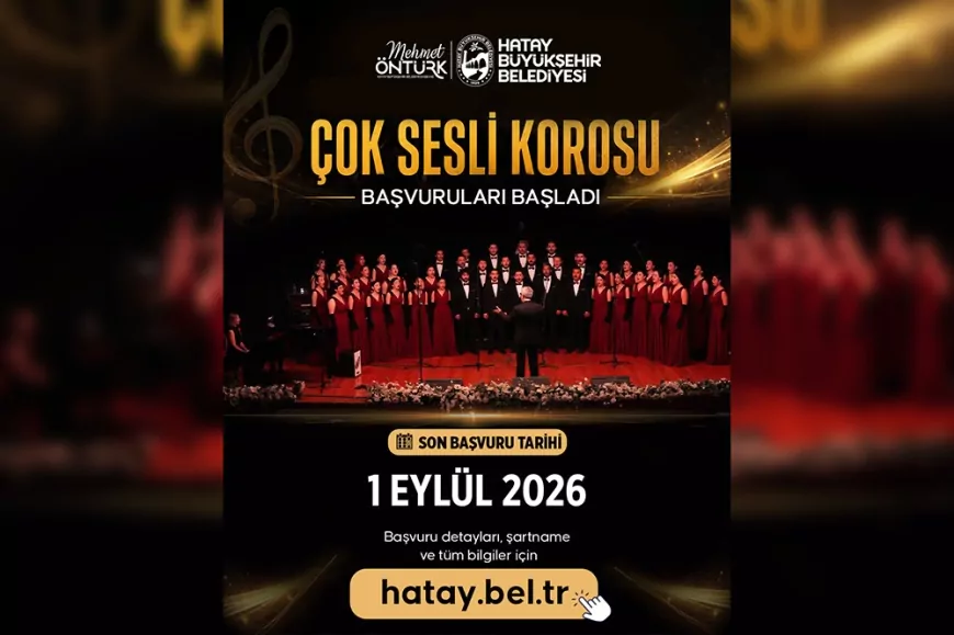 Hatay Büyükşehir Belediyesinin Çok Sesli Korosu yeni dönem üyelerini bekliyor