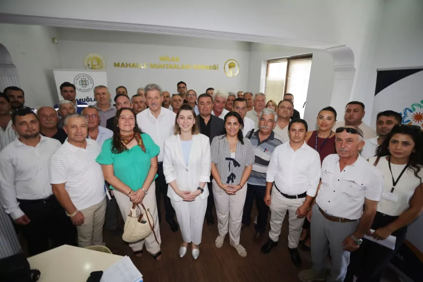 Muğla Büyükşehir Belediyesi Milas’ta muhtarlarla buluştu, mahallelerin sorunları için yol haritası oluşturuldu