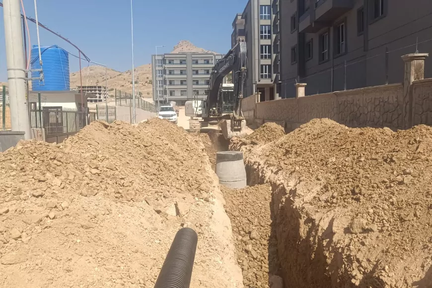 DİSKİ, Ergani’de 194 konut için 250 metre yeni kanalizasyon hattını tamamladı