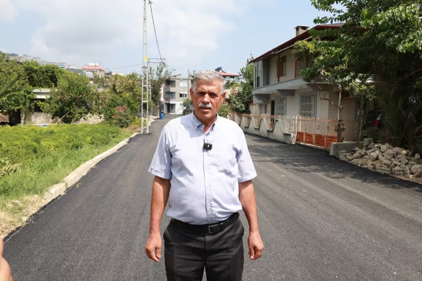 Samandağ Mağaracık Mahallesi’nde yollar yenileniyor, bin metrelik beton asfalt serimi tamamlandı