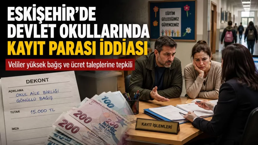 Eskişehir’de devlet okullarında “kayıt parası” tepkisi: Veliler 50 bin TL’ye varan ödeme istendiğini iddia etti