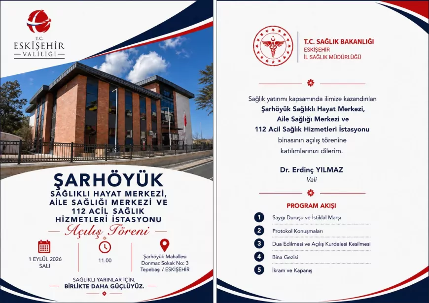Eskişehir Şarhöyük’te üç sağlık birimi aynı merkezde hizmete açılıyor