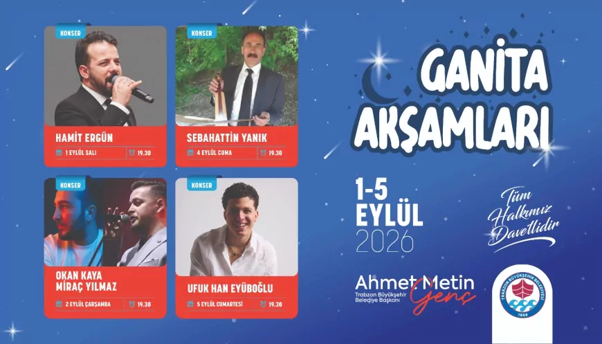 Trabzon’da Ganita Akşamları devam ediyor Karadeniz müziğinin sevilen isimleri sahne alacak