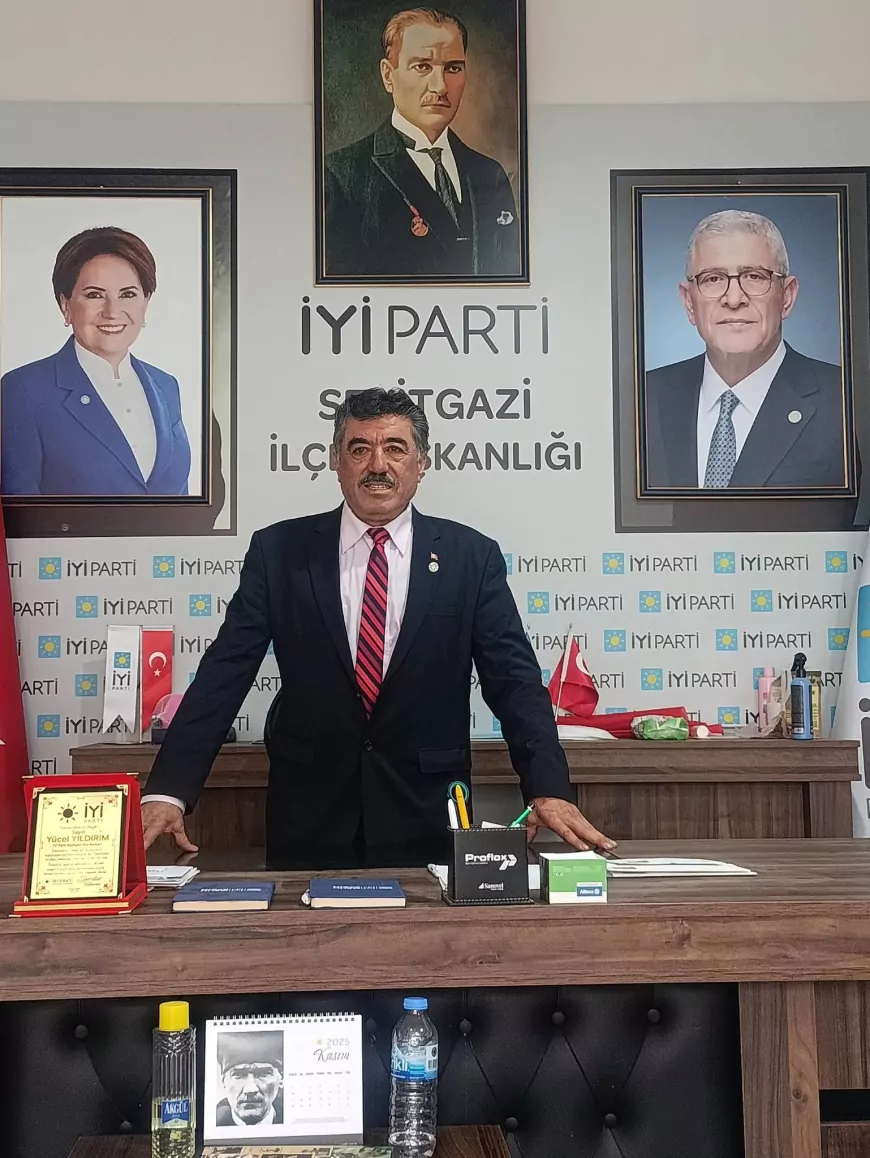 İYİ Parti Seyitgazi İlçe Başkanı Yücel Yıldırım: “Bağımsızlık ve vatan emanetini yüreğimizde taşıyoruz”