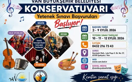Van Büyükşehir Belediyesi Konservatuvarında yetenek sınavı başvuruları 3 Eylül’de başlıyor