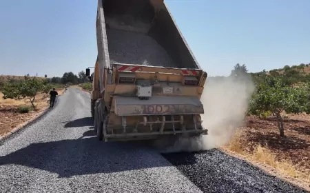 Şanlıurfa Büyükşehir Belediyesi Karaköprü kırsalında 4 mahalleyi 7 kilometrelik yeni yol ağıyla birbirine bağladı