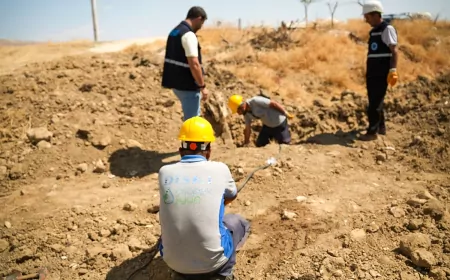 DİSKİ Nohuttepe Mahallesi’nde bin 500 metrelik içme suyu hattını yeniliyor