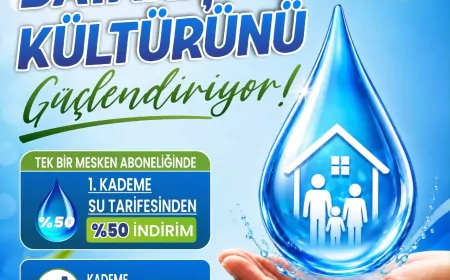 Hatay Büyükşehir Belediyesinden ihtiyaç sahibi ailelere su faturalarında yüzde 50 indirim