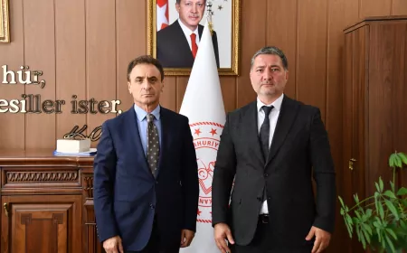 Kürtün İlçe Millî Eğitim Müdürü Muhammet Kılıç’tan İl Müdürü Şener Doğan’a ziyaret