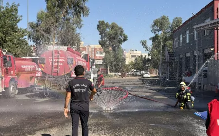 Şanlıurfa’da geleceğin itfaiyecileri ve afet uzmanları gerçeğini aratmayan tatbikatlarla sahaya hazırlandı