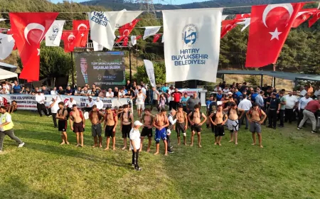 Belen’de 15. Yayla Şenlikleri’nde 284 sporcu aba güreşlerinde kıyasıya mücadele etti