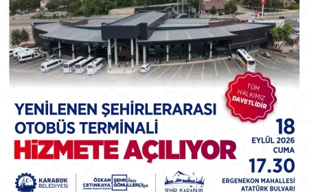 Karabük Şehirlerarası Otobüs Terminali modern yüzüyle resmi törenle açılıyor
