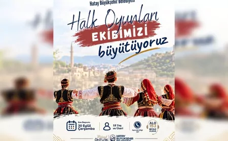 Hatay Büyükşehir Belediyesi Halk Oyunları Ekibini Yeni Katılımcılarla Büyütüyor