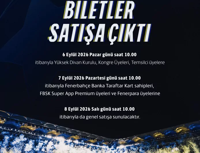Fenerbahçe-Roma Şampiyonlar Ligi maçının biletleri satışa çıktı: Fiyatlar 2 bin 500 TL’den başlıyor