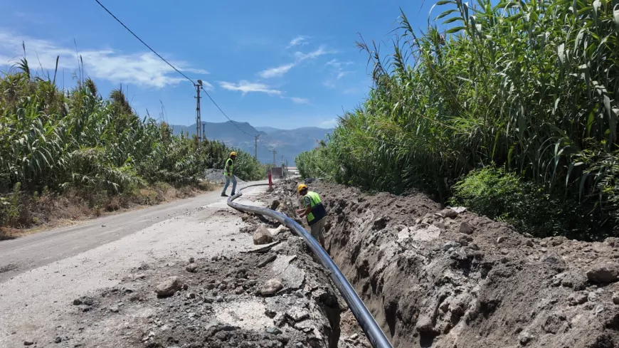 Samandağ Tekebaşı İçme Suyu Projesi’nde yüzde 91,5 seviyesine ulaşıldı