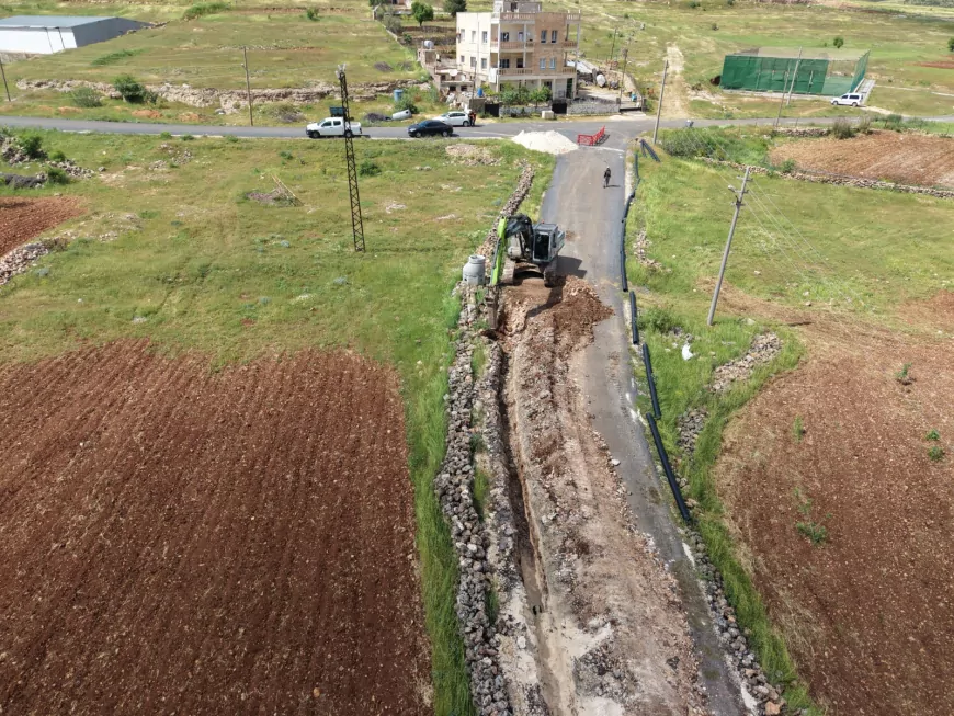 MARSU Midyat Söğütlü Mahallesi’nde 5 bin 100 metrelik yeni atıksu hattını tamamladı