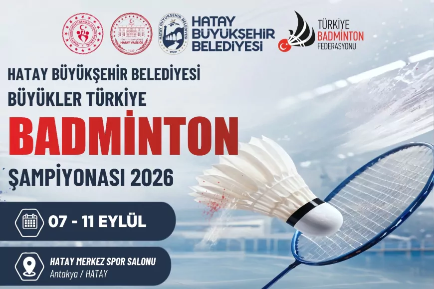 Hatay’da 2026 Büyükler Türkiye Badminton Şampiyonası İçin Sporcular File Başına Geçecek