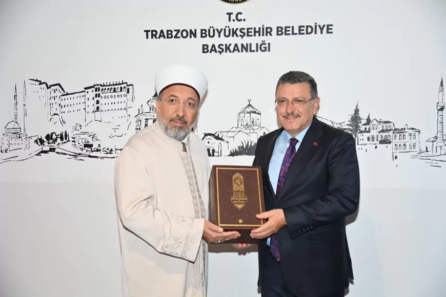 Diyanet İşleri Başkanı Prof. Dr. Safi Arpaguş’tan Trabzon Büyükşehir Belediyesi’ne ziyaret