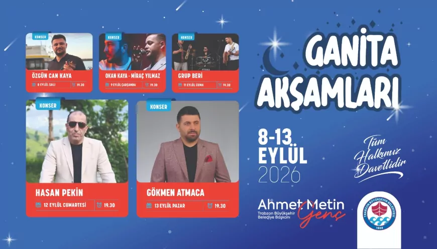 Trabzon Ganita Sahil Parkı’nda müzik coşkusu Eylül ayında ücretsiz konserlerle sürecek