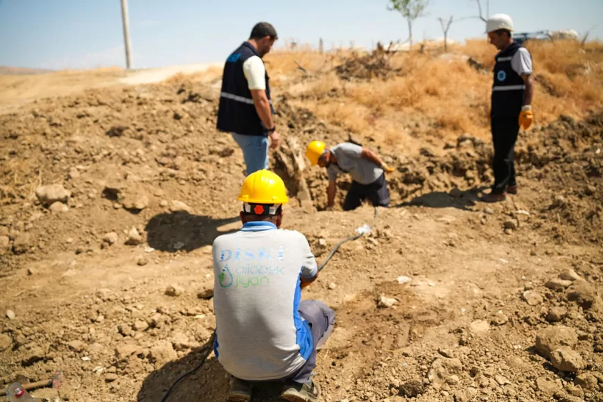 DİSKİ Nohuttepe Mahallesi’nde bin 500 metrelik içme suyu hattını yeniliyor