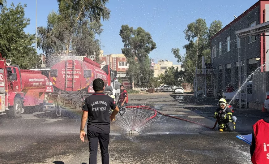 Şanlıurfa’da geleceğin itfaiyecileri ve afet uzmanları gerçeğini aratmayan tatbikatlarla sahaya hazırlandı
