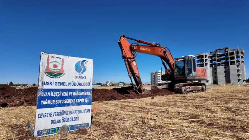 Şanlıurfa Büyükşehir Belediyesi Hilvan Bağlar Mahallesi’nde 800 Metrelik Yeni Altyapı Hattı Döşüyor