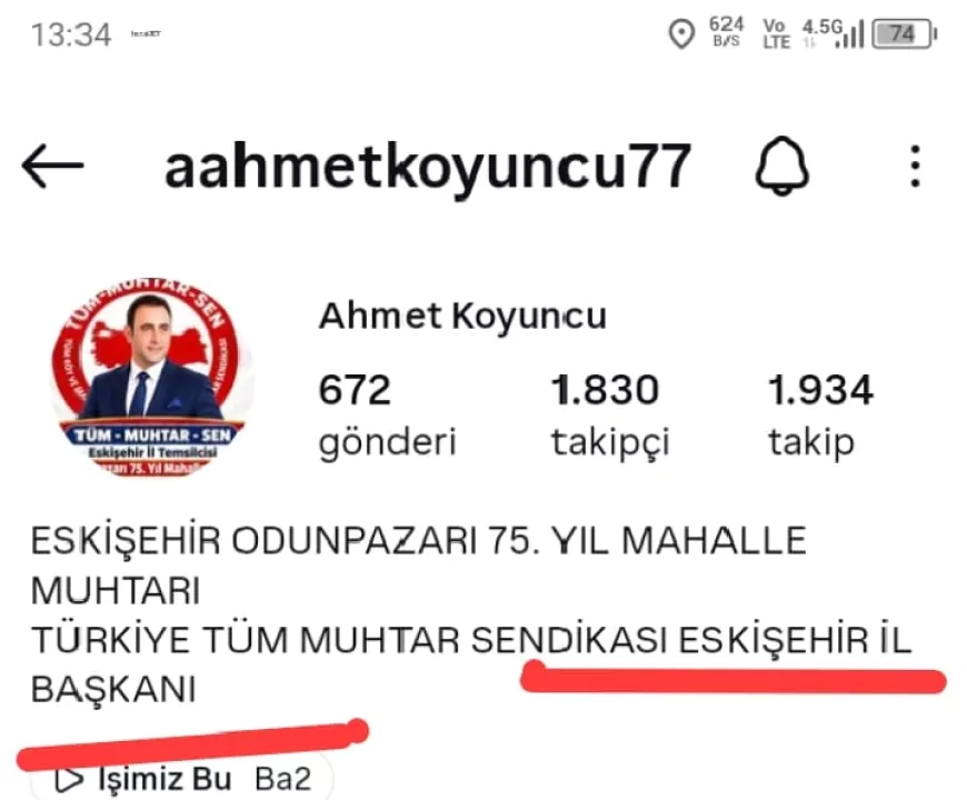 Eskişehir’de muhtarlardan “İl Başkanı” unvanı tepkisi: “Yanıltıcı paylaşımlar silinmeli ve özür dilenmeli”