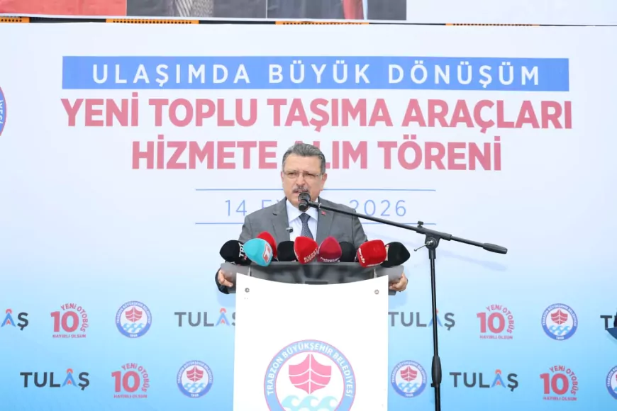 Trabzon Büyükşehir Belediye Başkanı Ahmet Metin Genç: “Otobüs filomuzu 174 araca ulaştırdık”